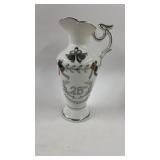 Vintage Lefton 25th Anniversary Vase 8.5'