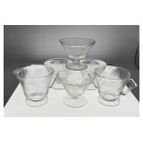 4 Florentine sherberts & creamer sugar