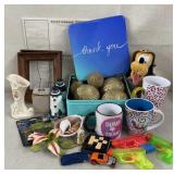 Misc Lot - Decor, Cups, Squirt Guns etc