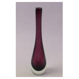 10' amethyst glass cylinder bulb vase