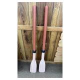 2 Plastic Oars 45'