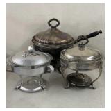 3 Vintage Chafing Dishes