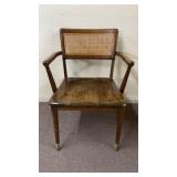 Mid Century Cane Back Chair