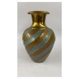8' Brass Swirl Vase