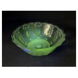 US glass co jewel & teardop radium glass bowl