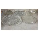 Vintage Glass Platters and Bowls