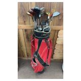 Misc Golf Clubs in Bag - Hogan, Titlest etc
