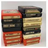 17 Vintage 8 Trak Tapes-rod stewart, james taylor