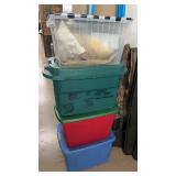 4 Storage Totes with Lids