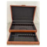 Vintage Flatware Chest with Drawer 18 x 12 x 6