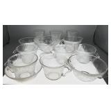 12+ piece hazel atlas Florentine glassware lot