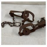 2 Old Victor Traps 7'