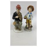 2 Vintage Figurines 7'