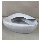 Vintage Enamelware Bedpan / Planter