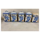 5 Vintage Canisters