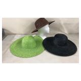 3 Ladies Straw Hats