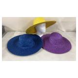 3 Ladies Straw Hats