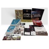 12 vintage car auto brochures catalogs
