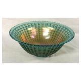 11" Vintage Studded Carnival Glass Bowl