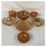 7pc Vintage Carnival Glass Lot