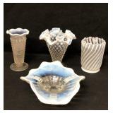 Hobnail Opalescent Glass Lot