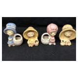 4 Vintage Uctci Japan Figurines