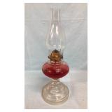 Antique EAPG 12 Sided Oil Lamp Eagle Burner