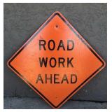 36" Road Work Ahead Street Sign