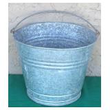 Vintage Galvanized Metal Wash Bucket