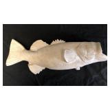 22" Vintage Plaster Fish Wall Hanging