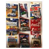 9 NEW Die Cast Cars Pepsi Coca Cola Spiderman