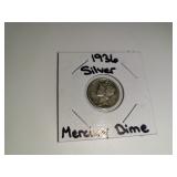 1936 Silver Mercury Dime