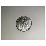 1941-D Silver Walking Liberty half dollar