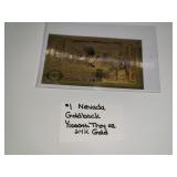 $1 Nevada Goldback 1/1000th Troy oz 24K Gold