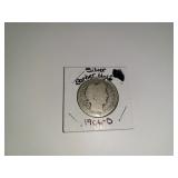 1906-D Silver Barber Half Dollar