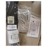 2 solar curtains 1 mesh magnet screen door -NEW