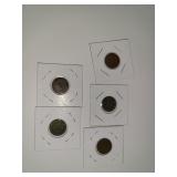 5 Indian Head Cents