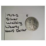 1919-S Silver Walking Liberty Half Dollar