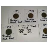 5 Indian Head Cents