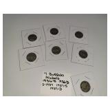 7 Buffalo Nickels