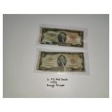 2- $2 Red Seals - 1953