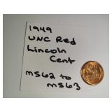 1949 UNC Red Lincoln Cent