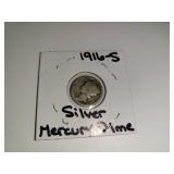 1916-S Silver Mercury Dime