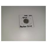 1900 Silver Barber Dime VF+