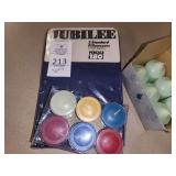 2 Pillow cases and 12 candles - NEW