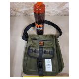 Small travel bag and water bottle