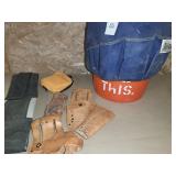 Tool bucket with tool pouches