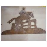 Metal Art - Horse Jumping a fence