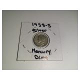 1938-S Silver Mercury Dime