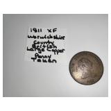 1811 Warwickshire County British Large Penny